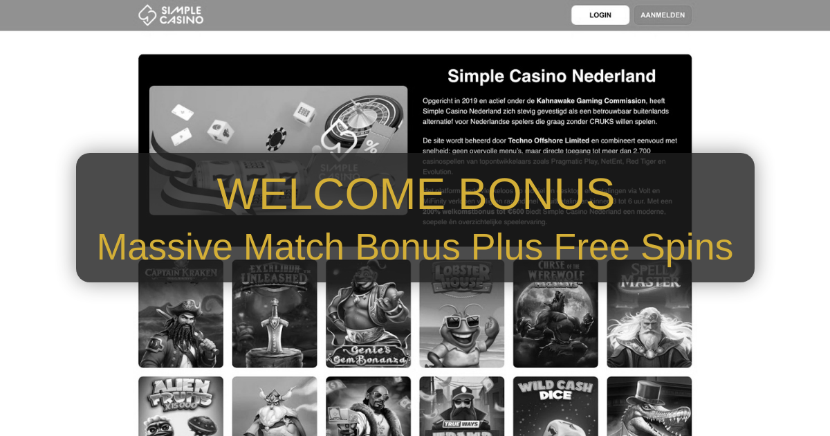 Casino Simple welcome bonus