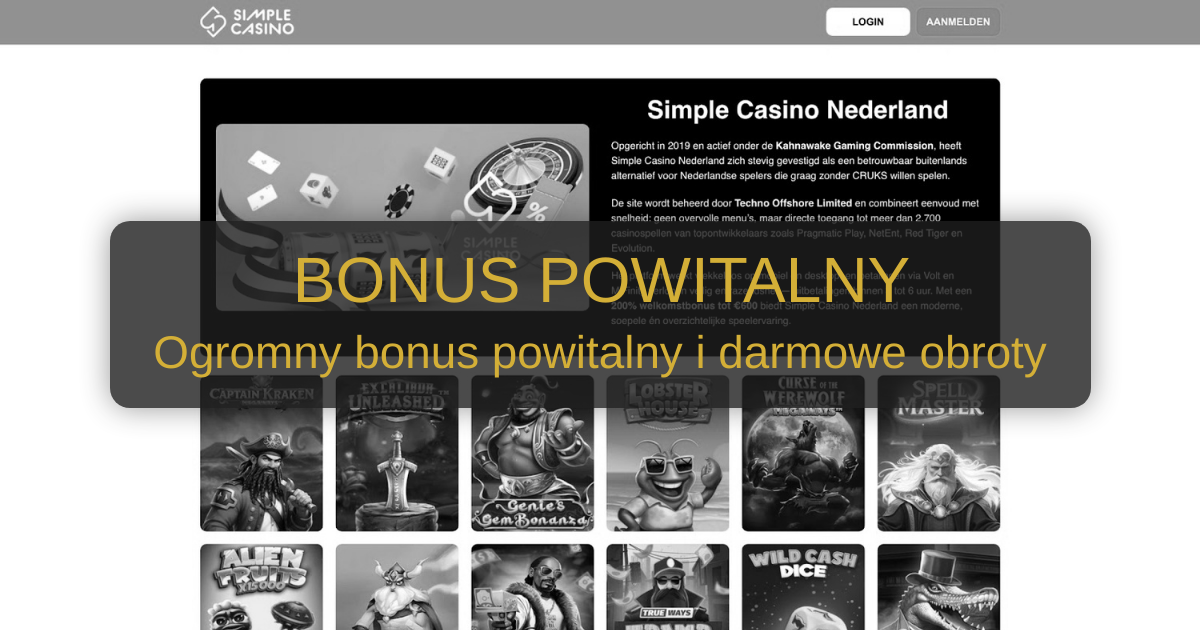 Casino Simple welcome bonus